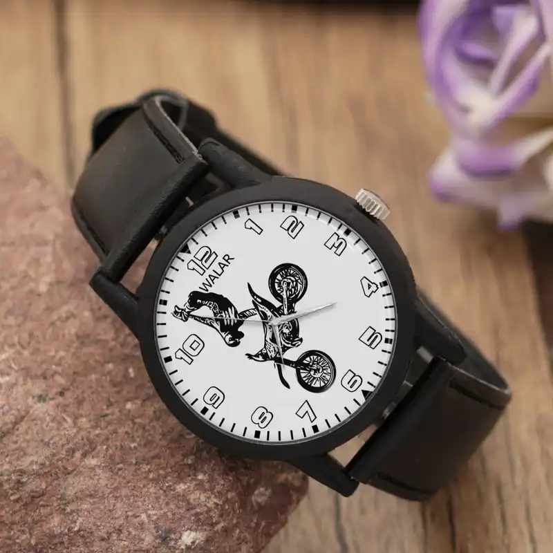 ساعت مچی عقربه ای والار طرح موتورسواری کد LF2462