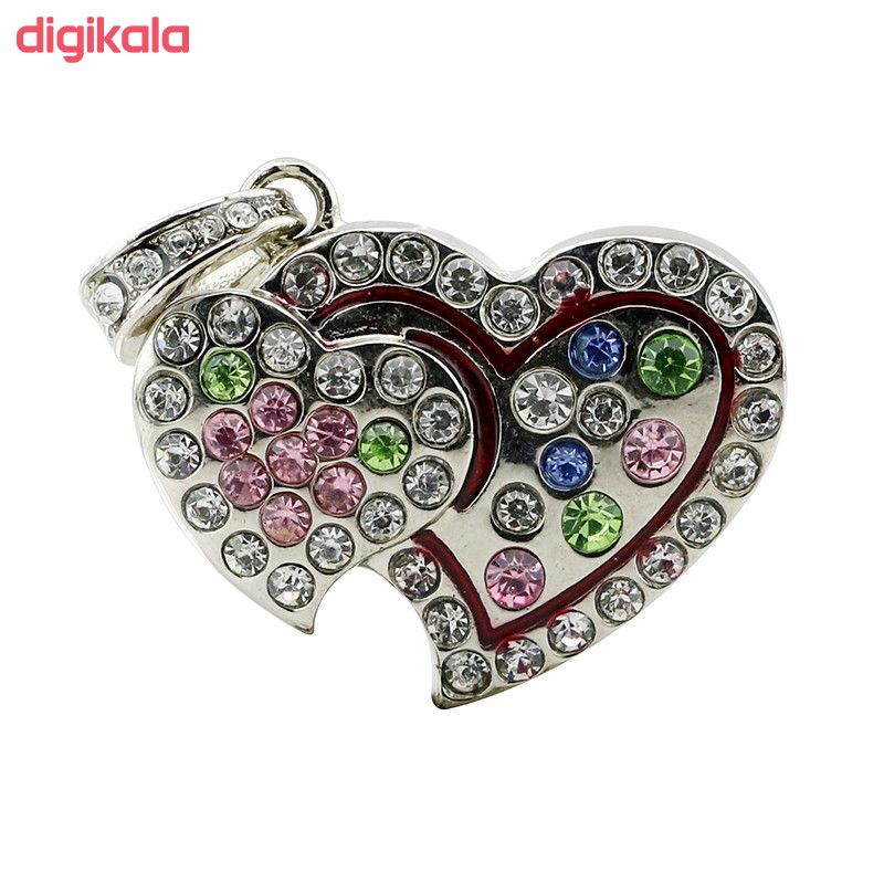 خرید فلش مموری پرلیت یو اس بی طرح قلب کد U-67 ظرفیت 16 گیگابایت با قیمت مناسب