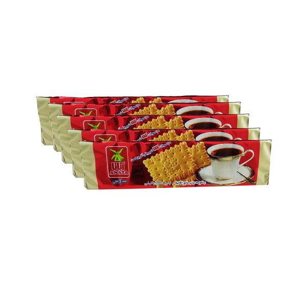 بیسکویت پتی مانژ وانیلی آناتا - 130 گرم بسته 40 عددی