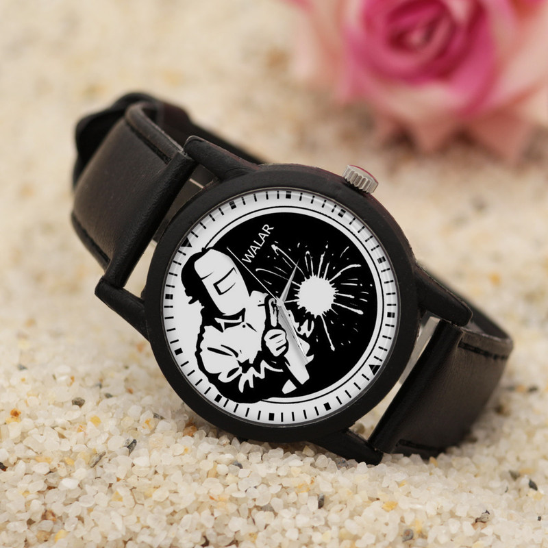 ساعت مچی عقربه ای مردانه والار طرح جوشکار کد LF2508