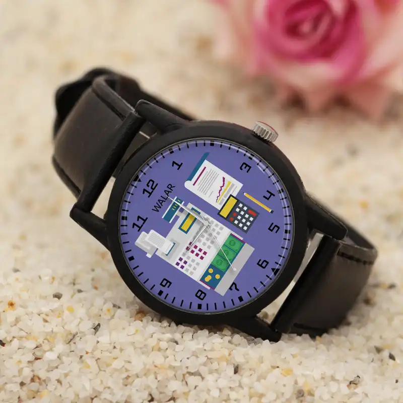 ساعت مچی عقربه ای والار طرح حسابداری کد LF2541