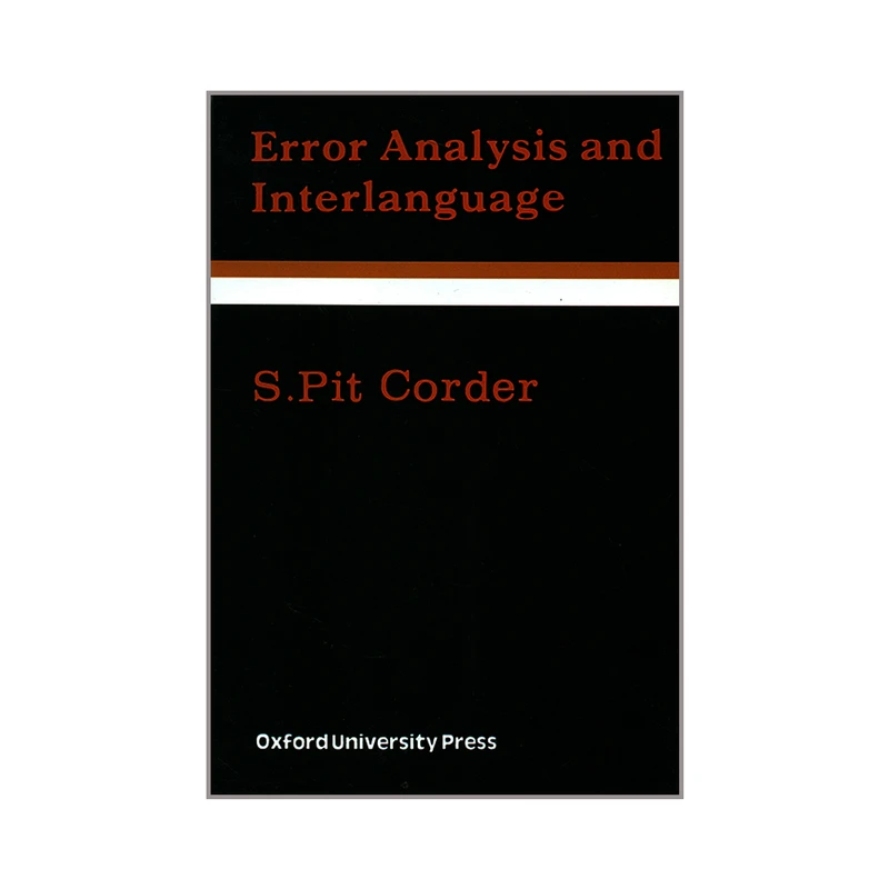کتاب Error Analysis and Interlanguage اثر S. Pit Corder انتشارات OXFORD