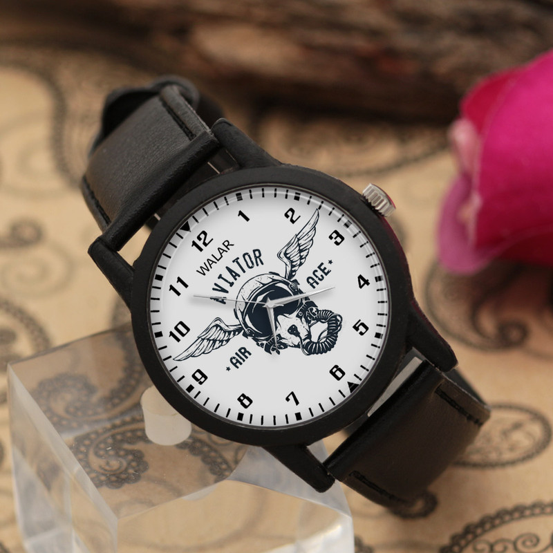 ساعت مچی عقربه ای والار طرح خلبانی کد LF2553