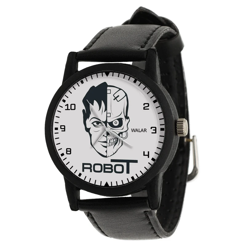 ساعت مچی عقربه ای والار طرح ربات کد LF2568