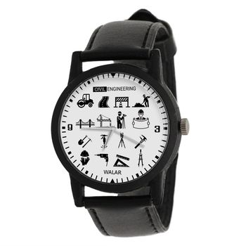 ساعت مچی عقربه ای والار طرح مهندسی عمران کد LF2600