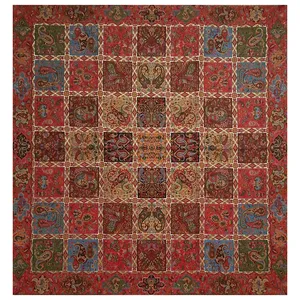 رومیزی ترمه مدل خشتی کد TRM13