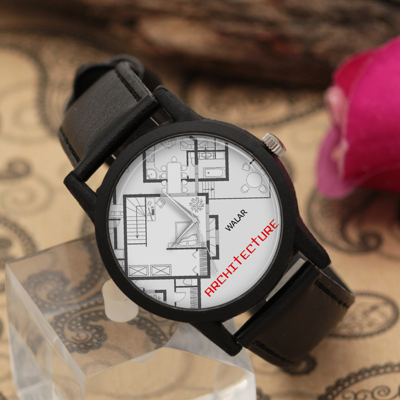 ساعت مچی عقربه ای والار طرح معماری کد LF2618