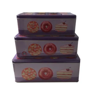 جعبه هدیه فلزی مدل دونات کد 06 مجموعه 3 عددی