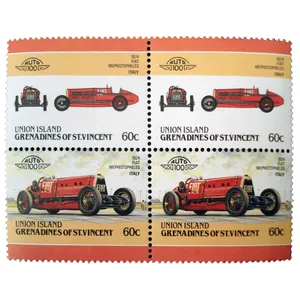 تمبر یادگاری طرح اتومبیل مدل FIAT 1924 کد 07 مجموعه 4 عددی