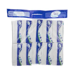 دستمال کاغذی 100 برگ زیبا مدل Blue بسته 10 عددی  