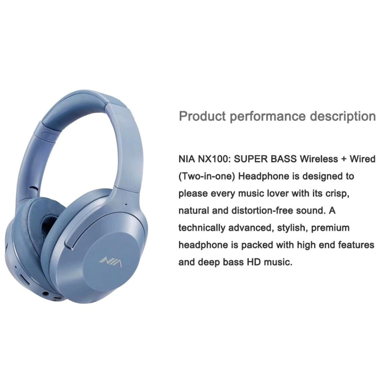 هدفون بی سیم نیا مدل NIA-NX100