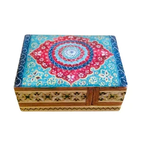 جا سکه ای خاتم کاری طرح تذهيب کد B 205