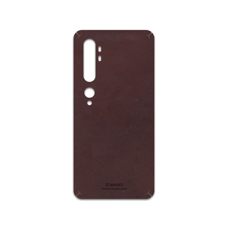 برچسب پوششی ماهوت مدل Matte-Dark-Brown-Leather مناسب برای گوشی موبایل شیائومی Mi Note 10