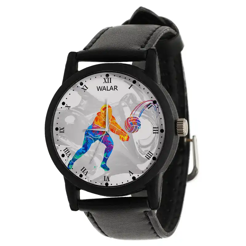 ساعت مچی عقربه ای والار طرح والیبال کد LF2741