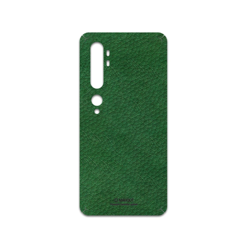 برچسب پوششی ماهوت مدل Green-Leather مناسب برای گوشی موبایل شیائومی Mi Note 10