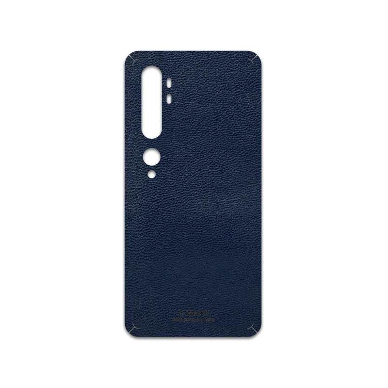 برچسب پوششی ماهوت مدل Deep-Blue-Leather مناسب برای گوشی موبایل شیائومی Mi Note 10
