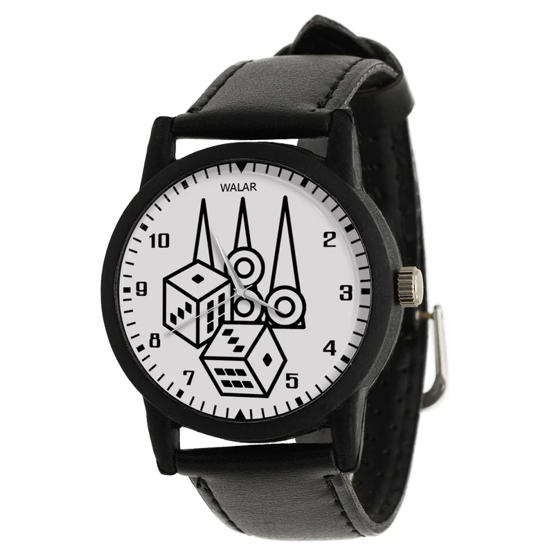 ساعت مچی عقربه ای والار طرح تخته نرد کد LF2764