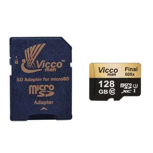 کارت حافظه microSDXC ویکومن مدل Final 600x plus کلاس 10 استاندارد UHS-I U3 سرعت 90MBs ظرفیت 128 گیگابایت به همراه آداپتور SD