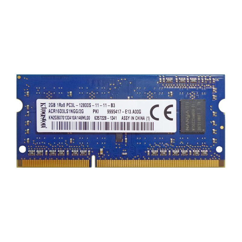 رم لپ تاپ DDR3 تک کاناله 1600 مگاهرتز CL11 کینگستون مدل 12800S ظرفیت 2 گیگابایت