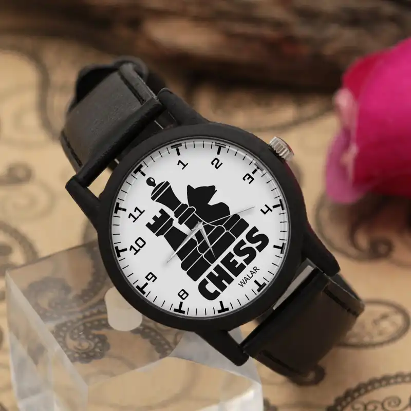 ساعت مچی عقربه ای والار طرح شطرنج کد LF2772