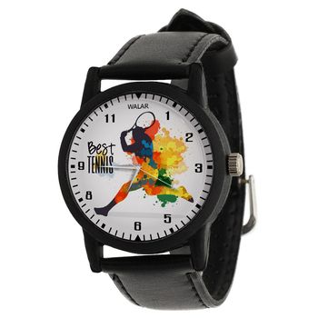 ساعت مچی عقربه ای والار طرح تنیس کد LF2777