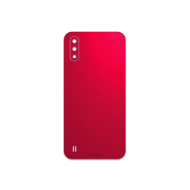 برچسب پوششی ماهوت مدل Matte-Warm-Red مناسب برای گوشی موبایل سامسونگ Galaxy A01