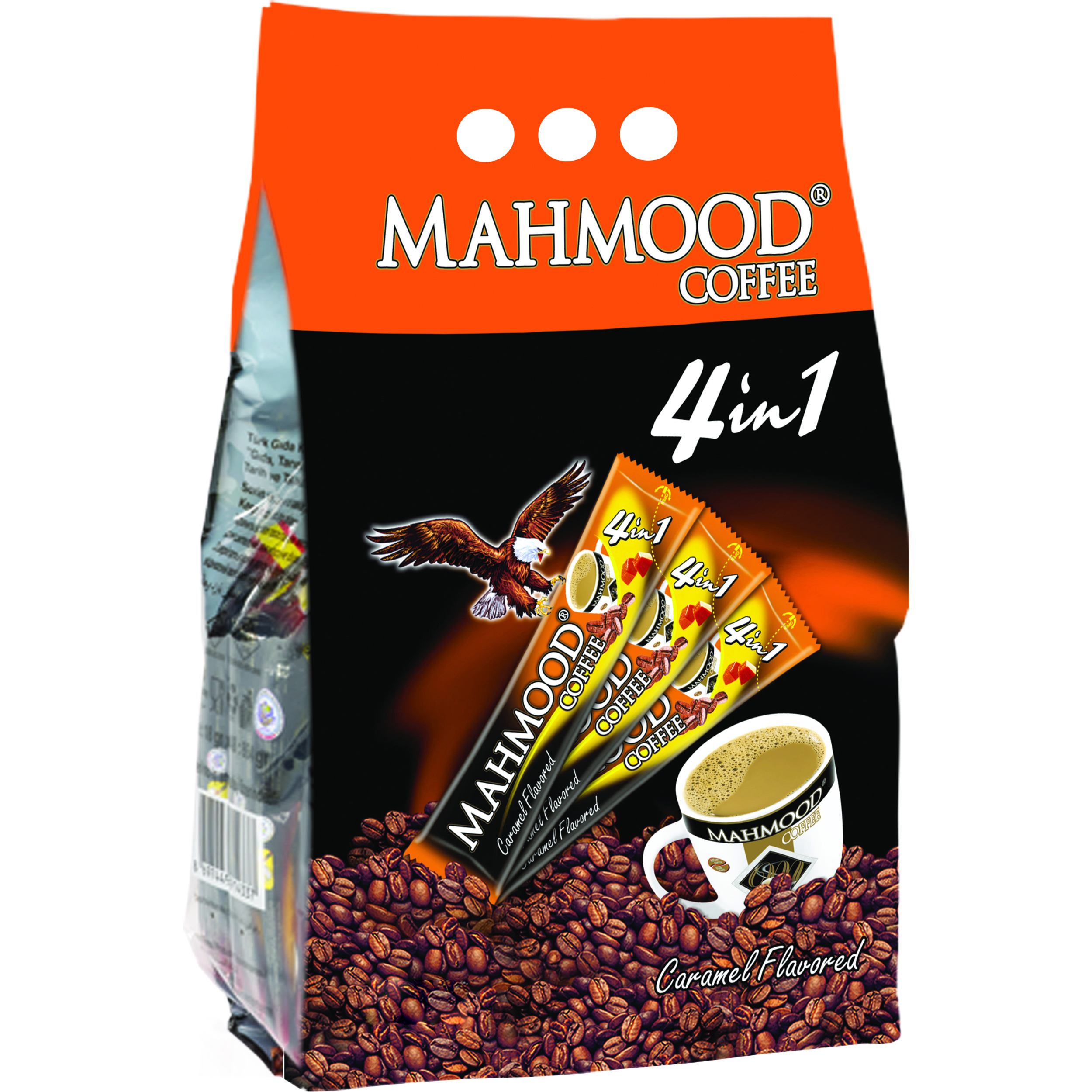 پودر قهوه فوری 4 در 1 محمود با طعم کارامل - 24 عددی