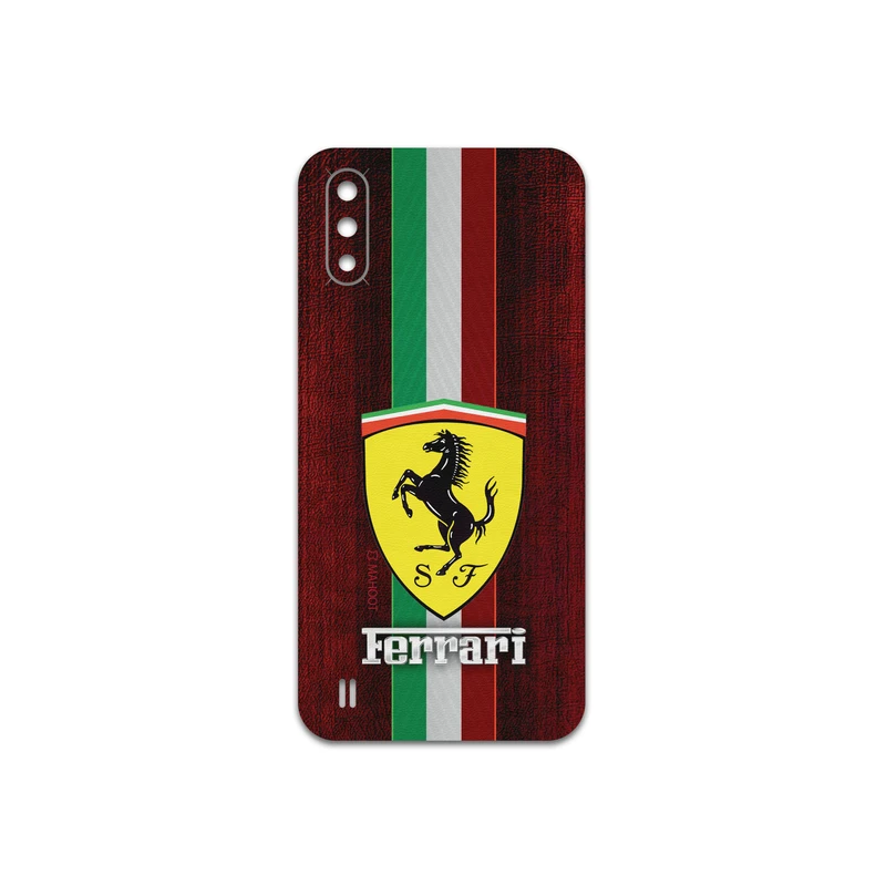 برچسب پوششی ماهوت مدل Ferrari مناسب برای گوشی موبایل سامسونگ Galaxy A01