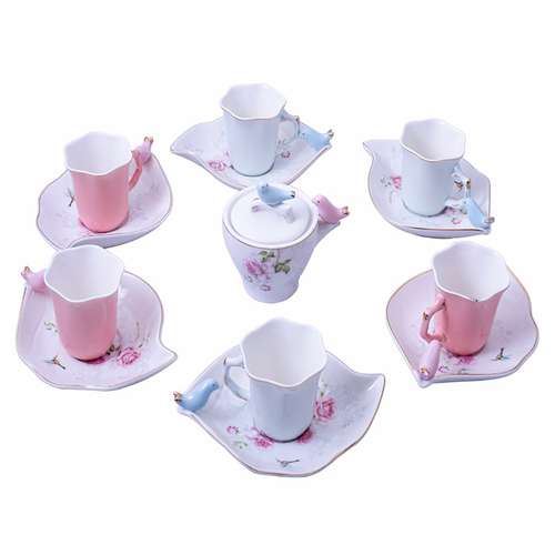 سرویس چایخوری 14 پارچه مدل گنجشکی کد 598589