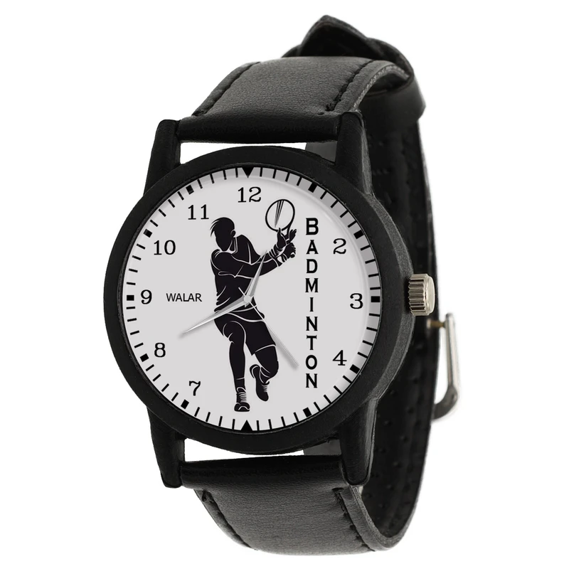 ساعت مچی عقربه ای مردانه والار طرح بدمینتون کد LF2823