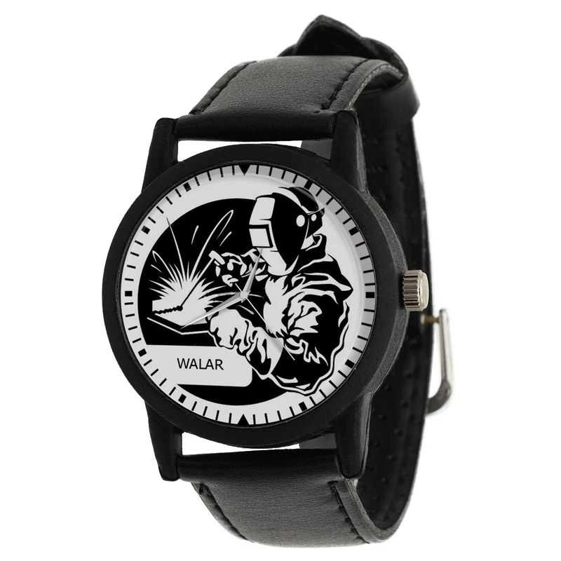 ساعت مچی عقربه ای مردانه والار طرح جوشکاری کد LF2828