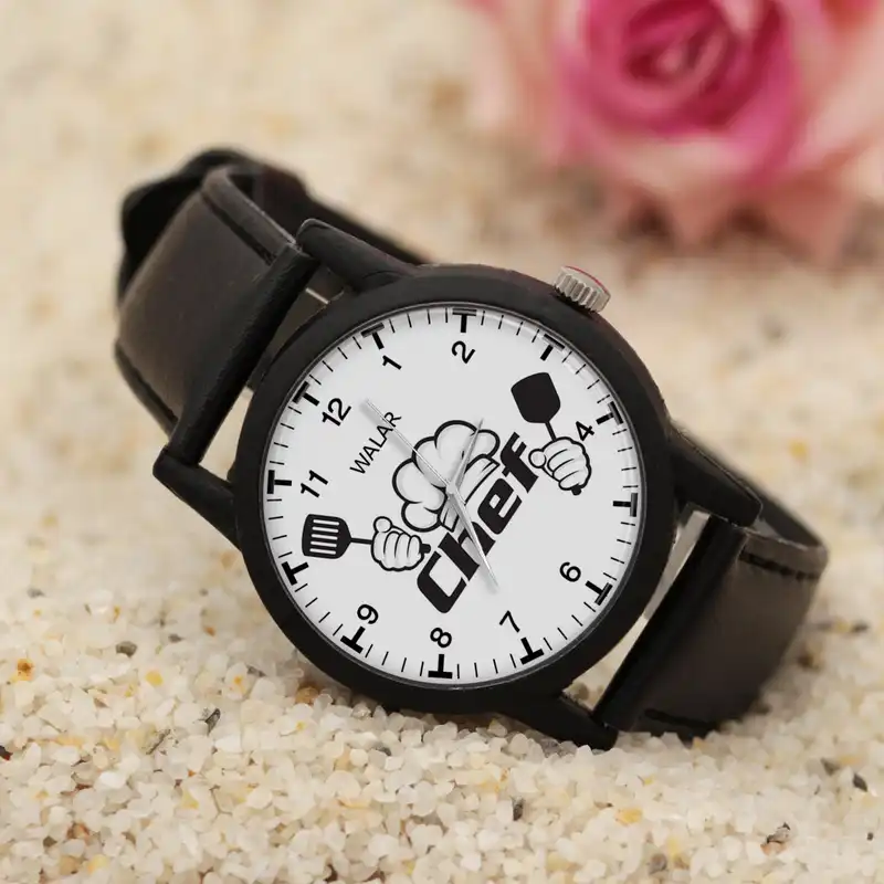 ساعت مچی عقربه ای زنانه و مردانه والار طرح آشپزی کد LF2840