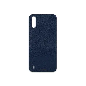 MAHOOT Deep-Blue-Leather Cover Sticker for Samsung Galaxy A01