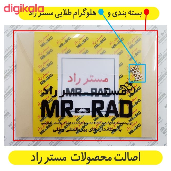مشخصات قیمت و خرید برچسب مستر راد طرح ورود بدون ماسک ممنوع کد Hse03 بسته 2 عددی دیجی کالا