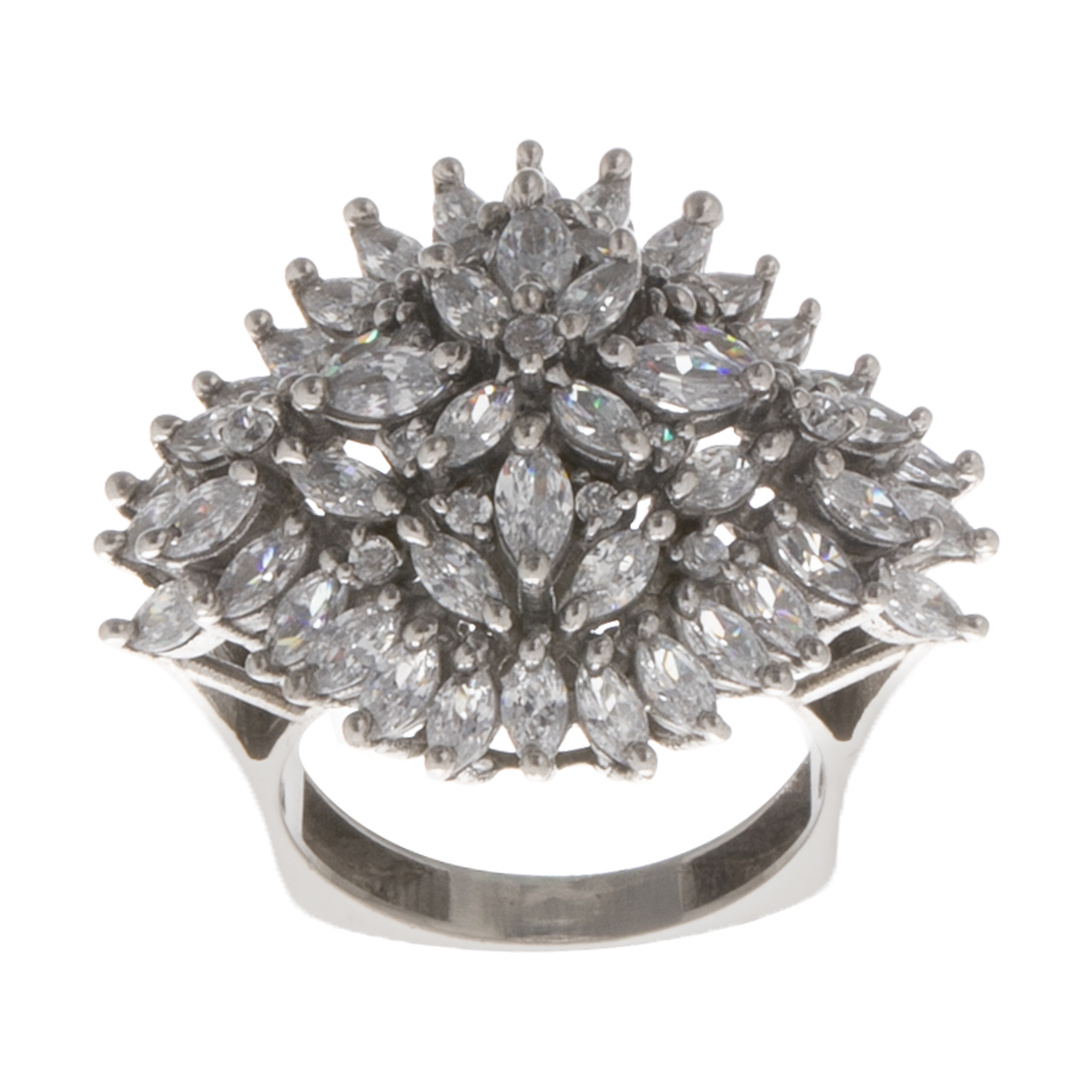 انگشتر نقره زنانه کد 1358M1