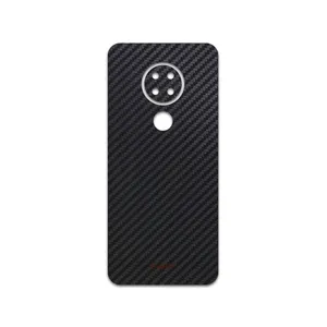 MAHOOT Black-Carbon-Fiber Cover Sticker for Nokia 7.2