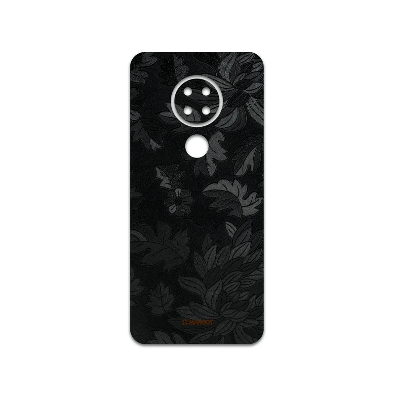 برچسب پوششی ماهوت مدل Black-Wildflower مناسب برای گوشی موبایل نوکیا 7.2