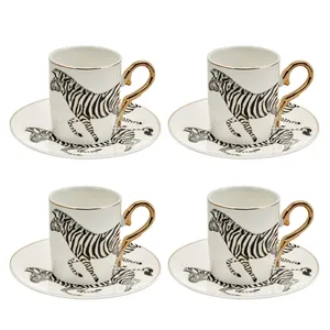 سرویس قهوه خوری 8 پارچه کاراجا مدل ZEBRA