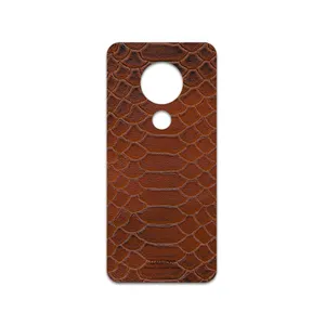 MAHOOT Brown-Snake-Leather Cover Sticker for Nokia 7.2