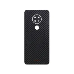 MAHOOT Black-Carbon-Fiber Cover Sticker for Nokia 6.2