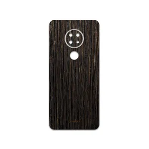 MAHOOT Dark-Gold-Stripes-Wood Cover Sticker for Nokia 6.2