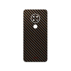 MAHOOT Glossy-Brown-Fiber Cover Sticker for Nokia 6.2