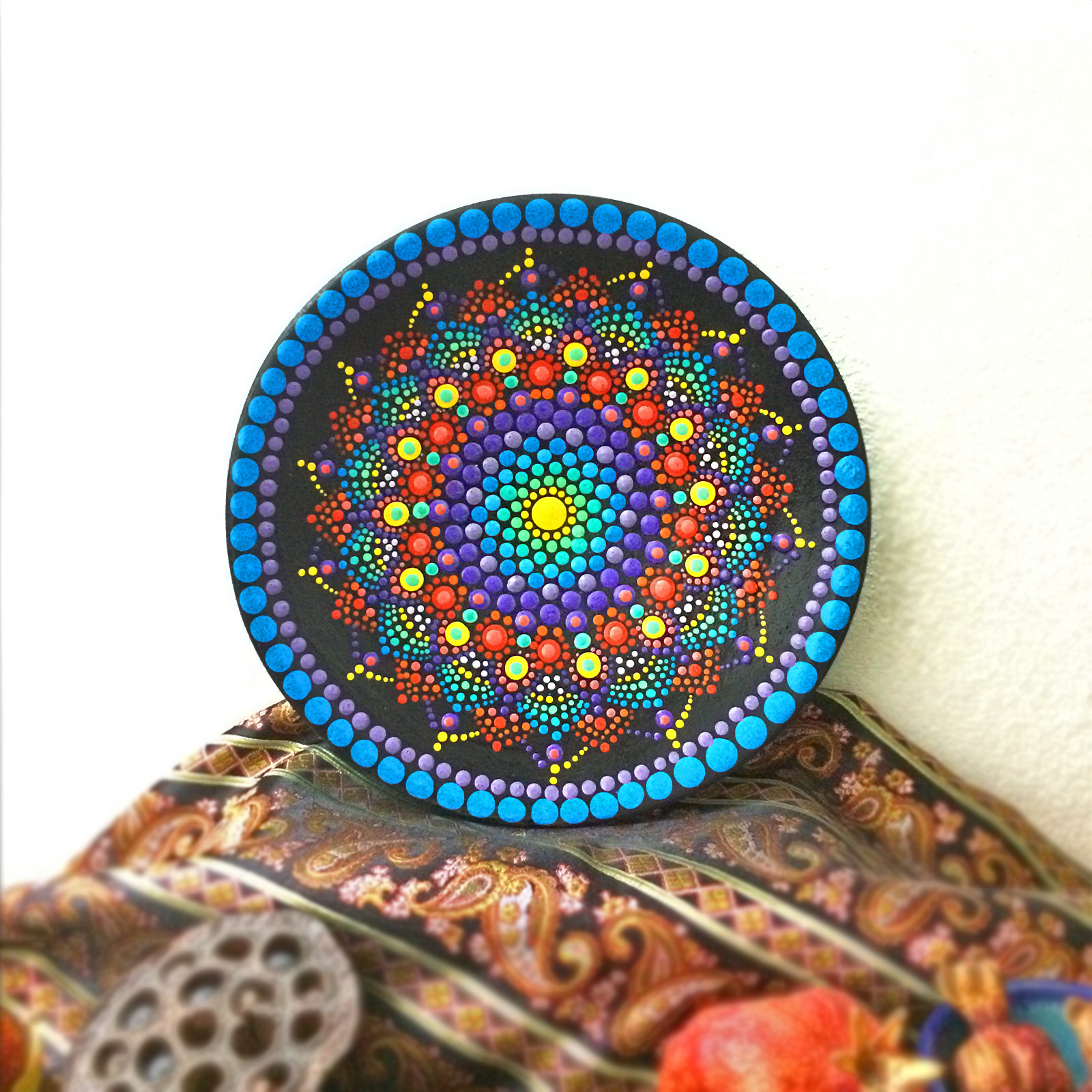 بشقاب دیوارکوب سفالی کد SN1100