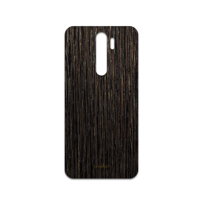 برچسب پوششی ماهوت مدل Dark-Gold-Stripes-Wood مناسب برای گوشی موبایل شیائومی Redmi Note 8 Pro