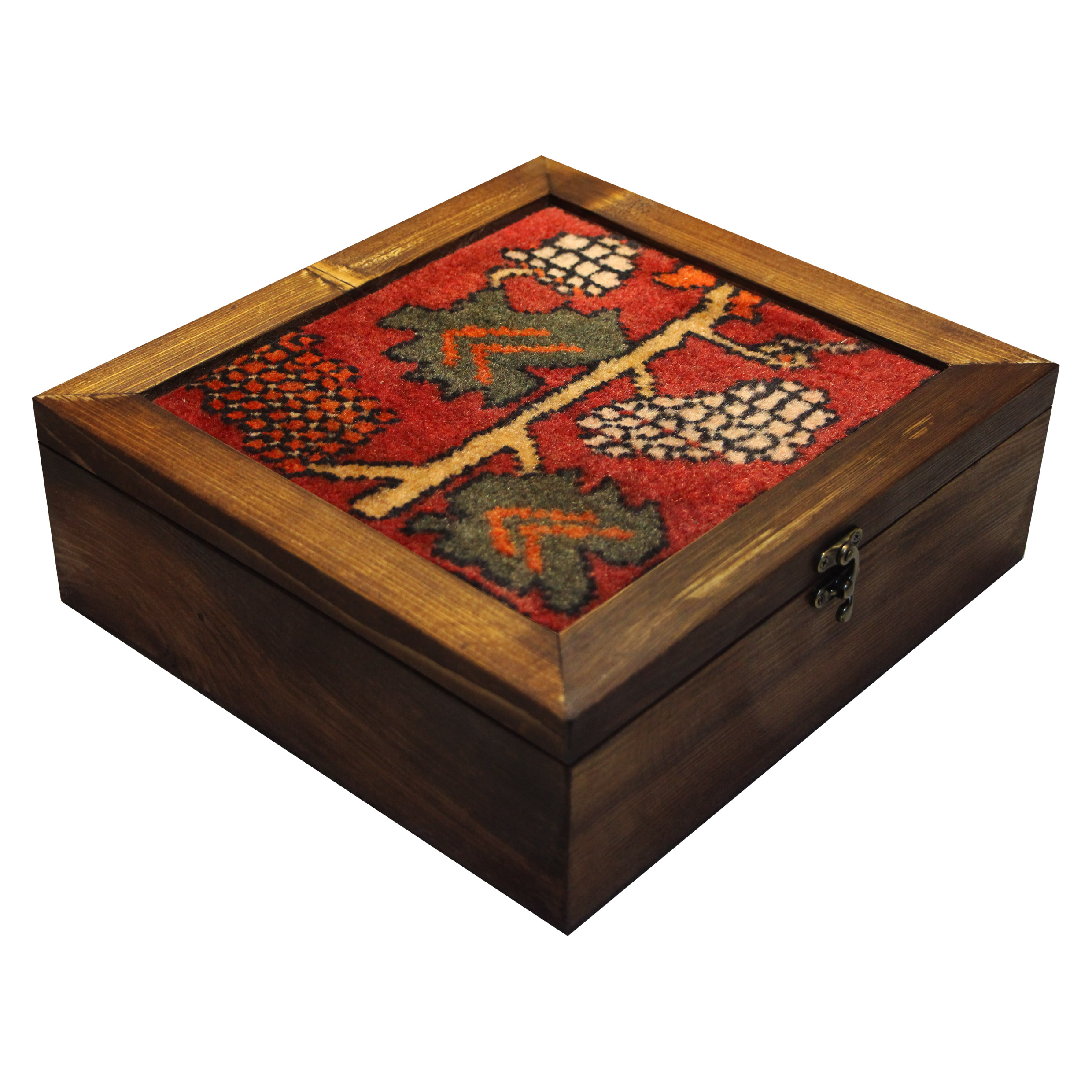 جعبه هدیه چوبی طرح درخت گل