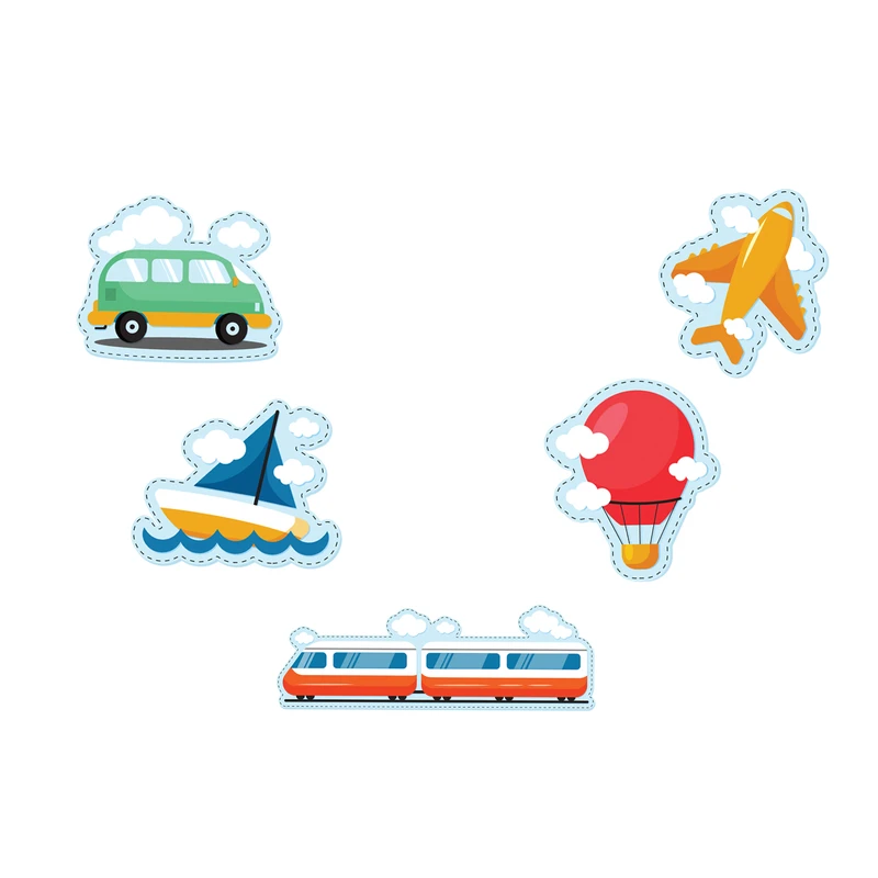 استیکر لپ تاپ طرح Travel کد S10 مجموعه 5 عددی