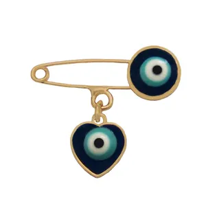 سنجاق سینه زنانه وای اس ایکس طرح چشم نظر کد 36