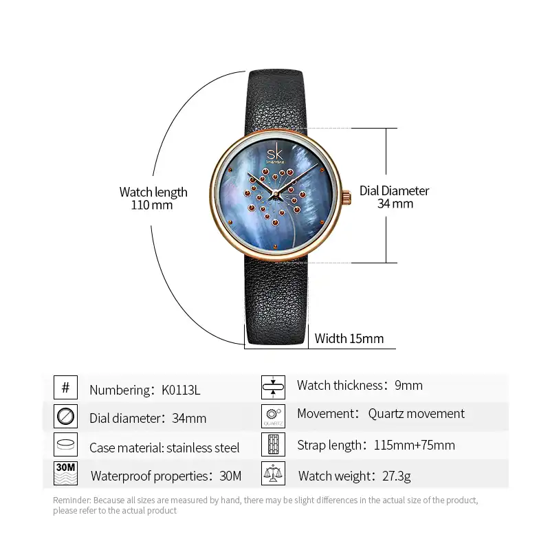 ساعت مچی عقربه ای زنانه اس کا مدل K0113L BL