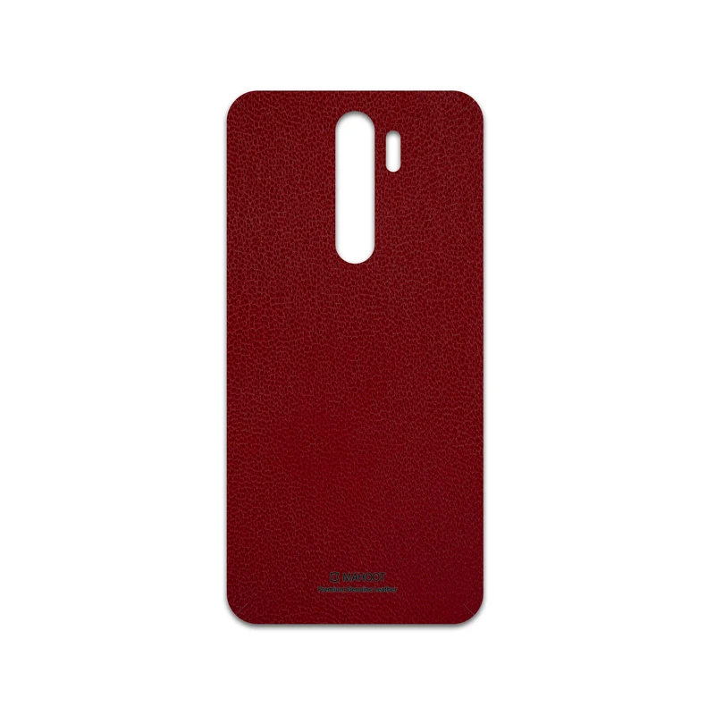 برچسب پوششی ماهوت مدل Red-Leather مناسب برای گوشی موبایل شیائومی Redmi Note 8 Pro