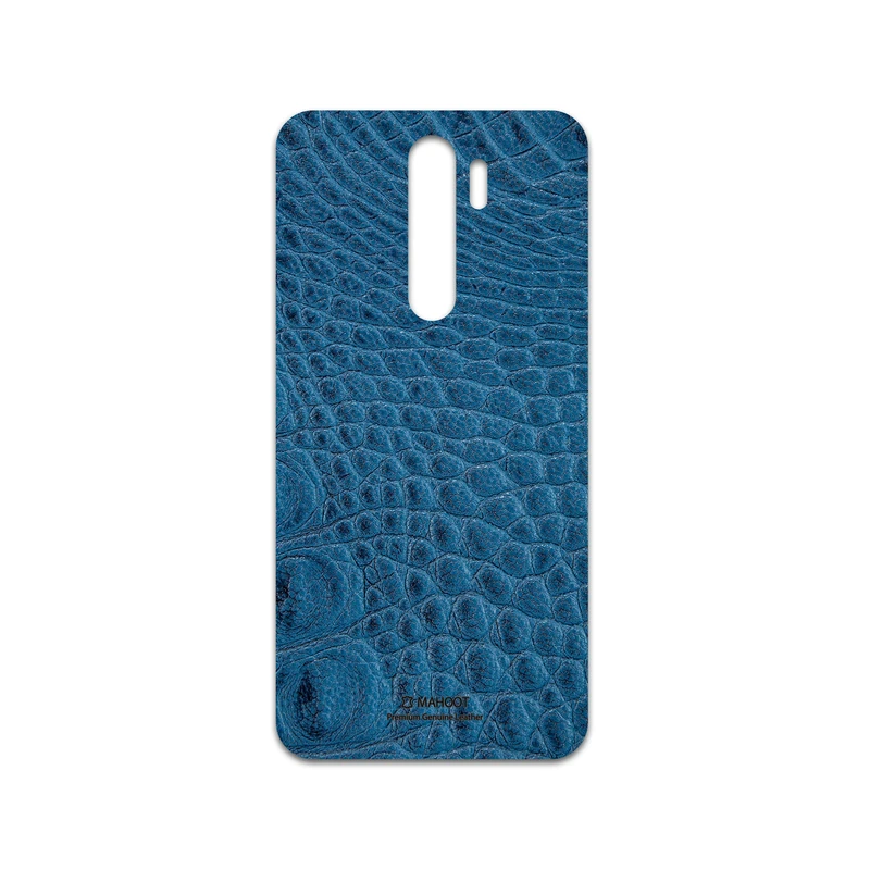 برچسب پوششی ماهوت مدل Blue-Crocodile-Leather مناسب برای گوشی موبایل شیائومی Redmi Note 8 Pro